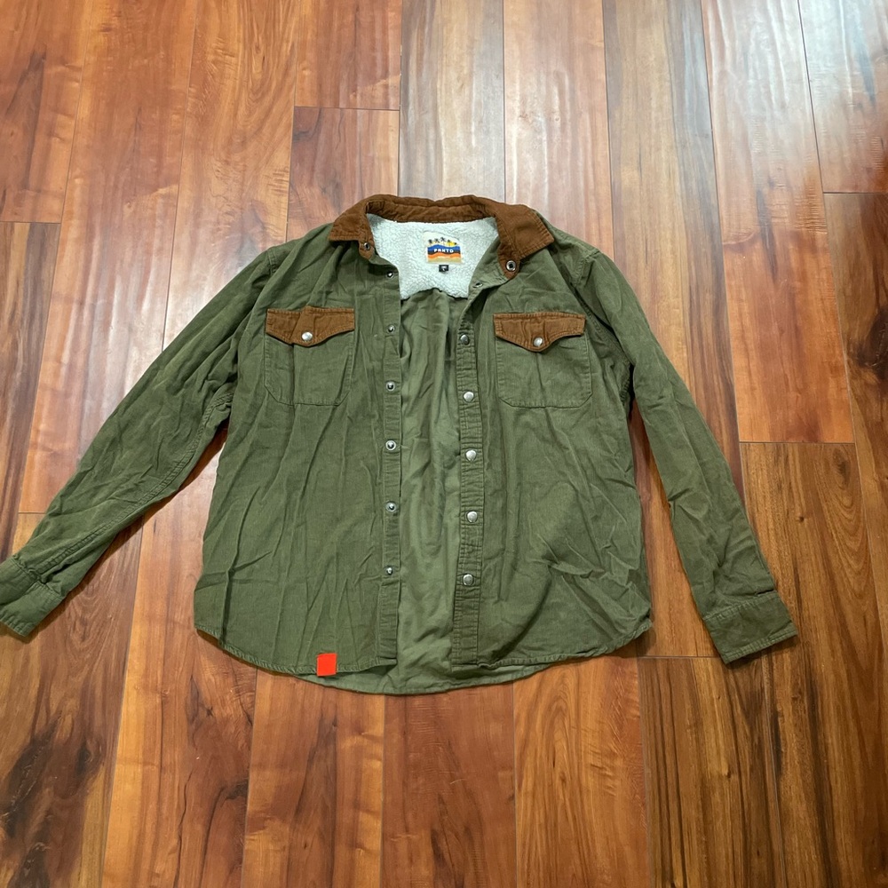 Men's Green Button-Up Jacket